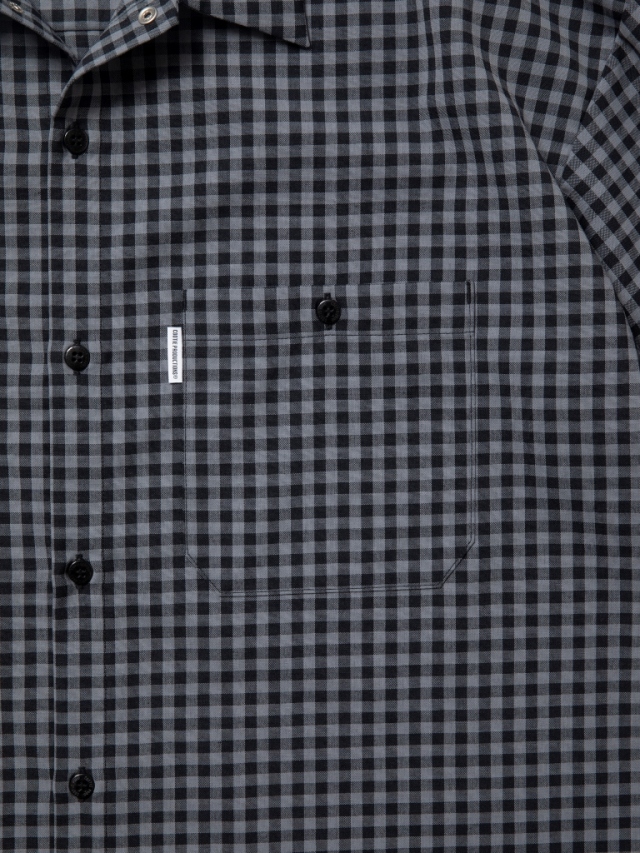 COOTIE 「T/W Work L/S Shirt <GINGHAM CHECK>」 オープンカラー