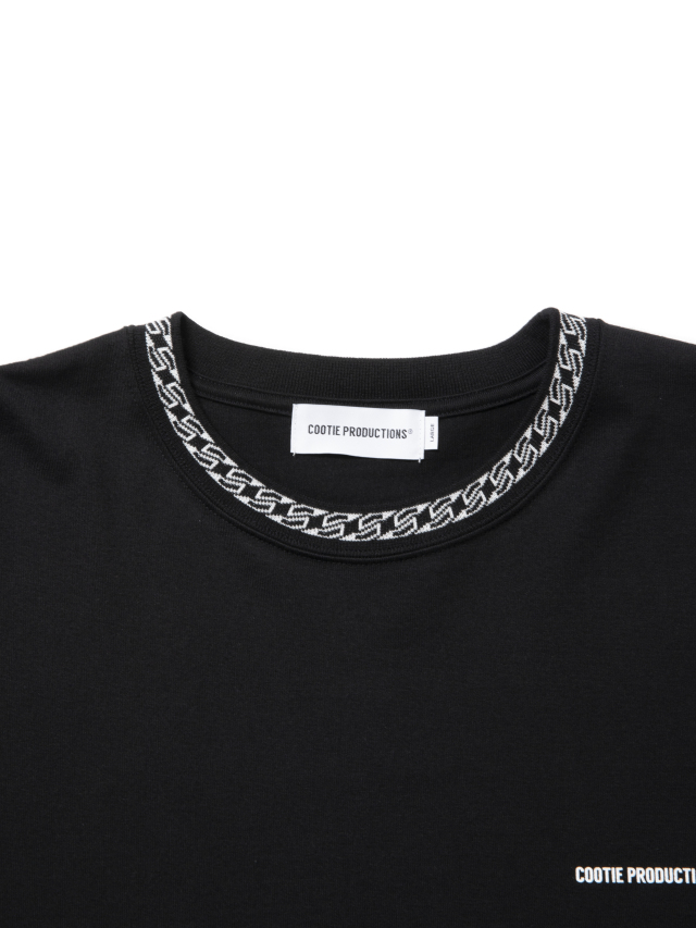 ★24-25FW新作★YESEYESEE★SN Jacquard Tee COOTIE 「Jacquard Neck S/S Tee」 ジャガードネック ティーシャツ
