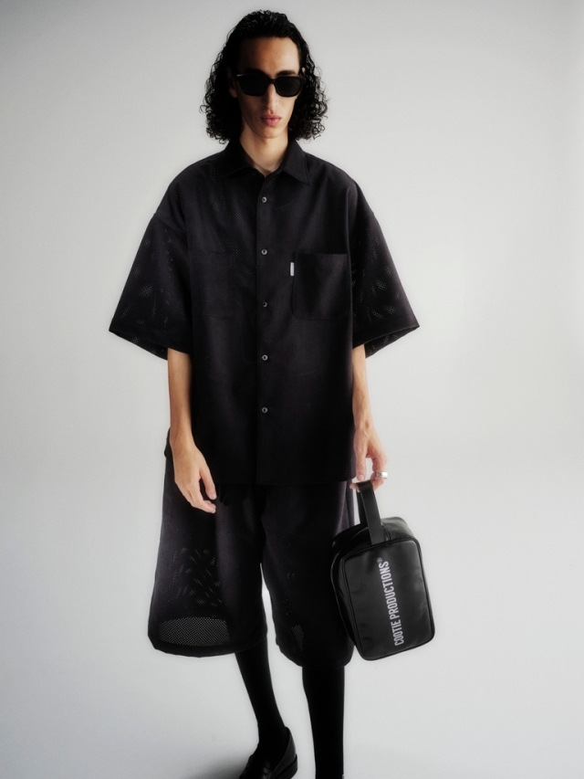 COOTIE 「Punching Faux Suede 5 Pocket Wide Easy Shorts