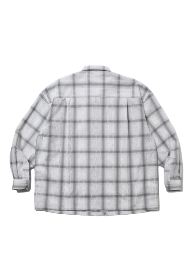 COOTIE 「T/C Sucker Ombre Check L/S Shirt」 オープンカラー