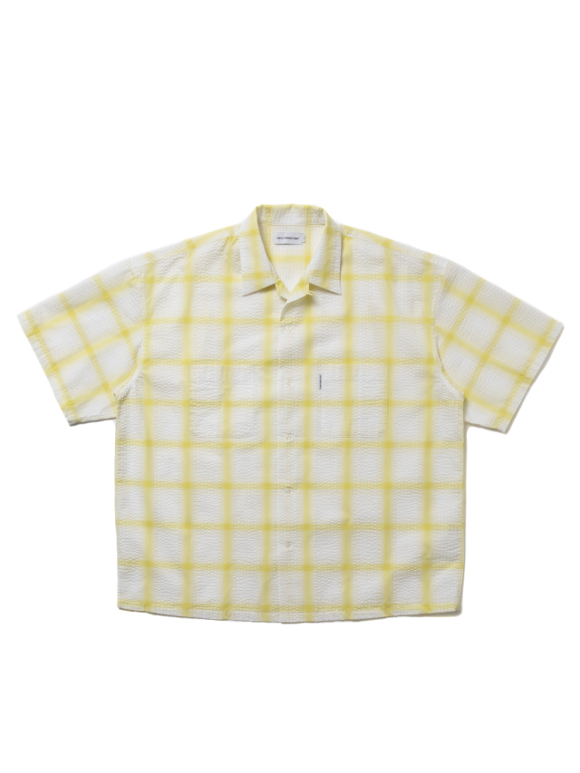 COOTIE 「T/C Sucker Ombre Check S/S Shirt」 オープンカラー