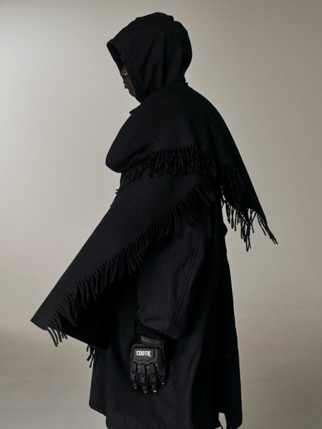 COOTIE 「Reverse Fringe Scarf」 ウールスカーフ