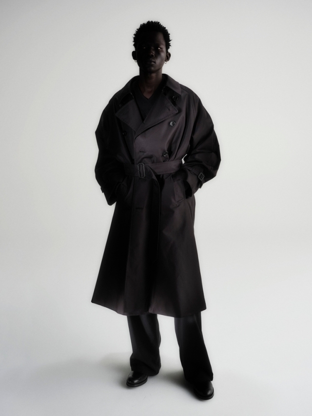 Cootie Productions グレー ロングコート M ドレープコート メンズ モード系 ロングコート V系 コート