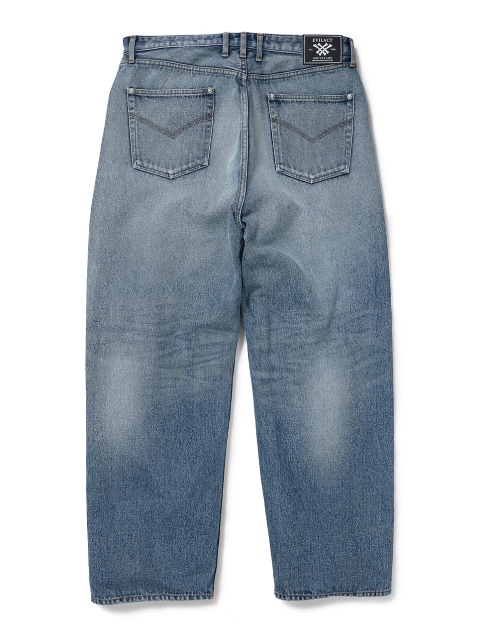 EVILACT 「DENIM 03 CUSTOM」 USED加工ワイドデニムパンツ