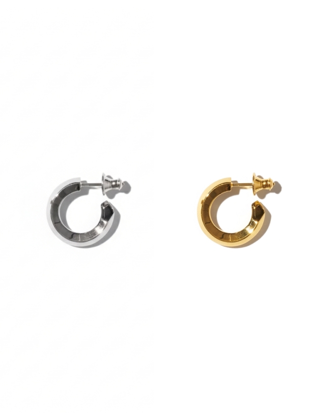 CAREERING × DELUXE　「PENTAGON 301F」　SILVER925製　ロールピアス