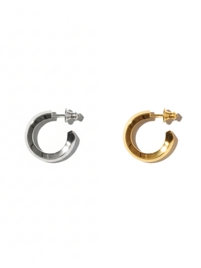 CAREERING × DELUXE 「PENTAGON 501」 SILVER925製 ロールピアス