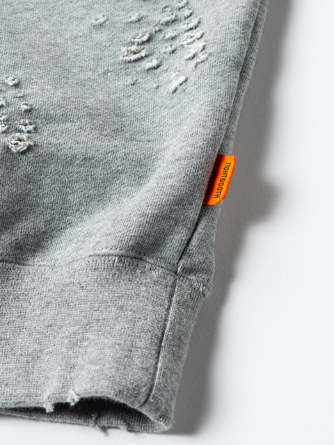 DELUXE x TIGHTBOOTH 「DELUXE x TIGHTBOOTH DAMAGE CREW SWEAT