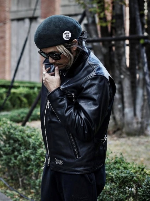 EVILACT 「EVILACT SINGLE RIDERS JKT」 カウレザー シングル