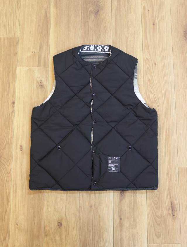 EVILACT 　「MEXICAN RV VEST」　リバーシブル ナイロンパデッドベスト