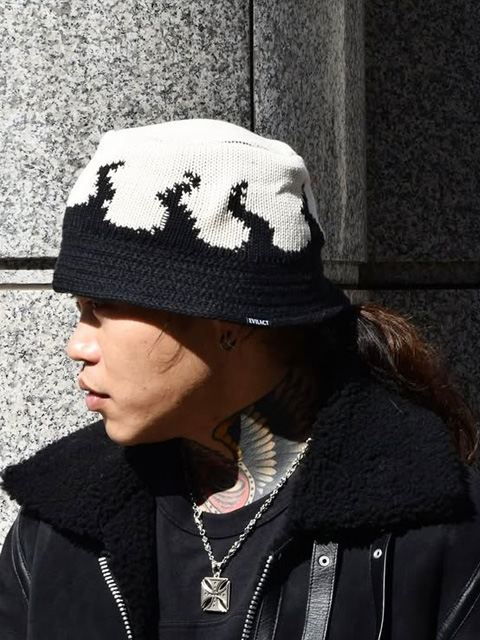 EVILACT 「FLAMES CRUSHER HAT」 クラッシャーハット