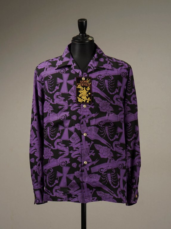 GANGSTERVILLE 「ARIZONA66 - L/S SHIRTS」 オープンカラーシャツ MASH