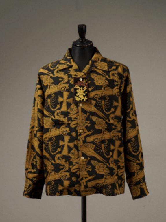 GANGSTERVILLE 「ARIZONA66 - L/S SHIRTS」 オープンカラーシャツ MASH