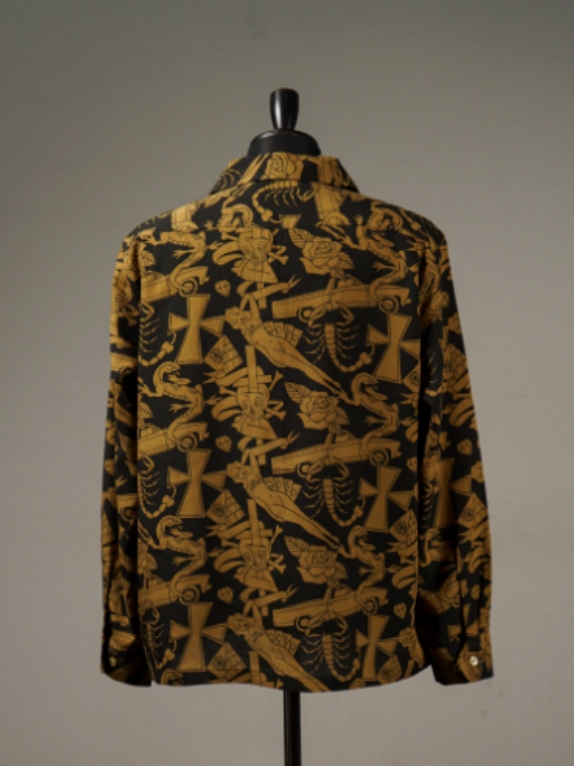 GANGSTERVILLE 「ARIZONA66 - L/S SHIRTS」 オープンカラーシャツ MASH