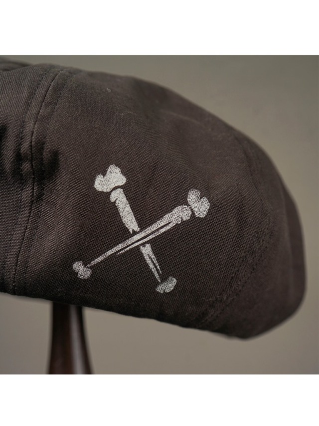 チ*ョ様 鶴デザイン ベレー帽 黒　SEXTET IMP. チ*ョ様 鶴デザイン ベレー帽 黒 SEXTET IMP. - メルカリ