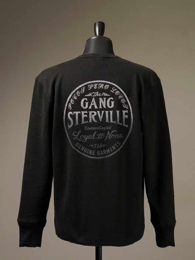 GANGSTERVILLE 「CIRCLE SIG - L/S T-SHIRTS」 ワッフル ヘンリー