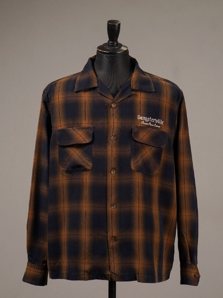 GANGSTERVILLE 「LOCOS - L/S SHIRTS」 オンブレーチェック オープン