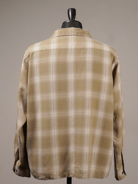 GANGSTERVILLE 「LOCOS - L/S SHIRTS」 オンブレーチェック オープン