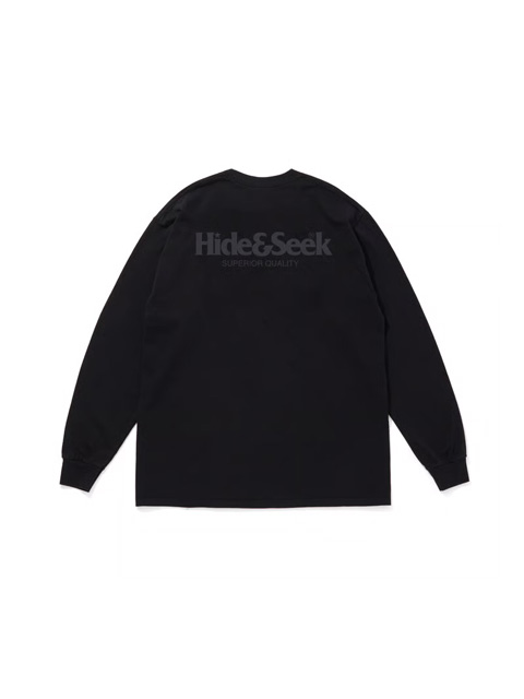 Hide and Seek 「Logo L/S Tee(26ss)」 プリントロングスリーブティー