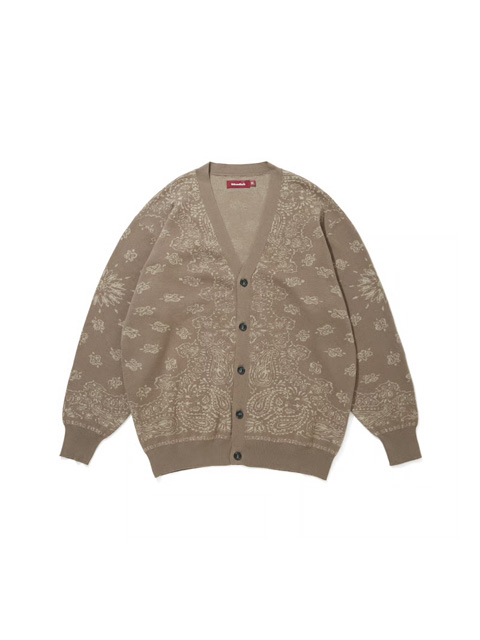 Hide and Seek 「Bandana Cardigan」 ジャガード コットンニット