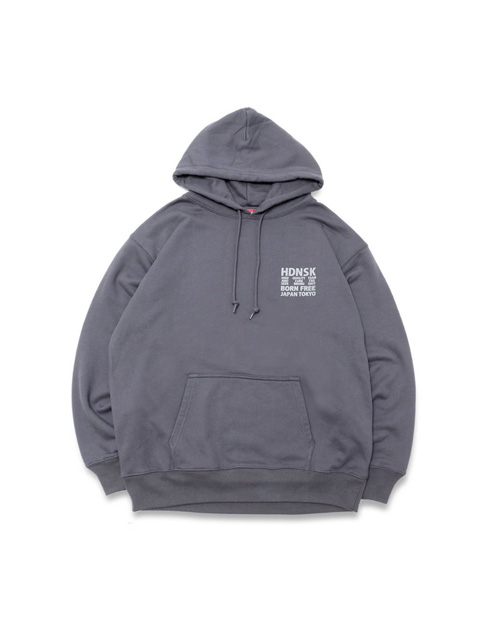 HIDEANDSEEK 「Flame Hooded Sweat Shirt」 プリントスウェットパーカー 