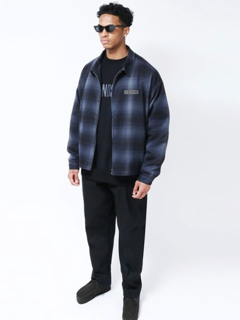 Hide and Seek 「Check Harrington Jacket」 オンブレーチェック 