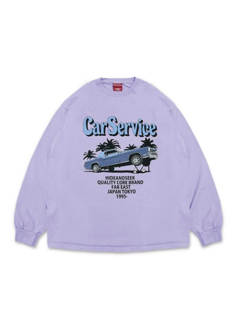 Hide and Seek × CarService 「L/S Tee-2（FRONT）」 プリント ロング
