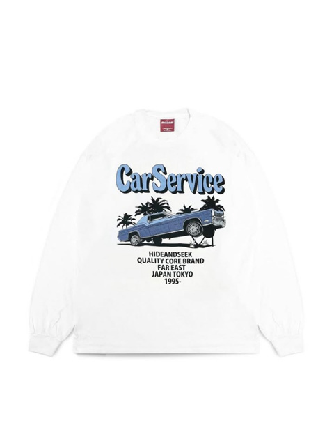 HIDEANDSEEK × CarService L/S Tee ロングTシャツ HIDEANDSEEK(ハイドアンドシーク) ロングスリーブTシャツ Flame