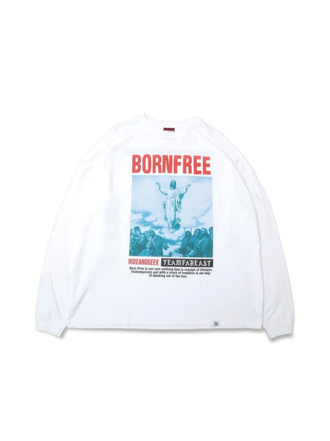 トップス hideandseek Jesus L/S Tee HIDEANDSEEK(ハイドアンドシーク) ロングスリーブTシャツ Jesus