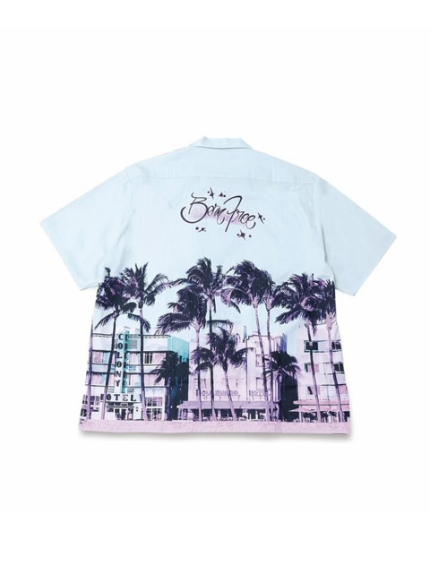 Hide and Seek 「Palmtree S/S Shirt」 オープンカラーシャツ