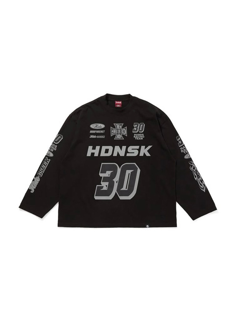 Hide and Seek 「Racing L/S Tee（LOOSE FIT）」 ルーズフィット