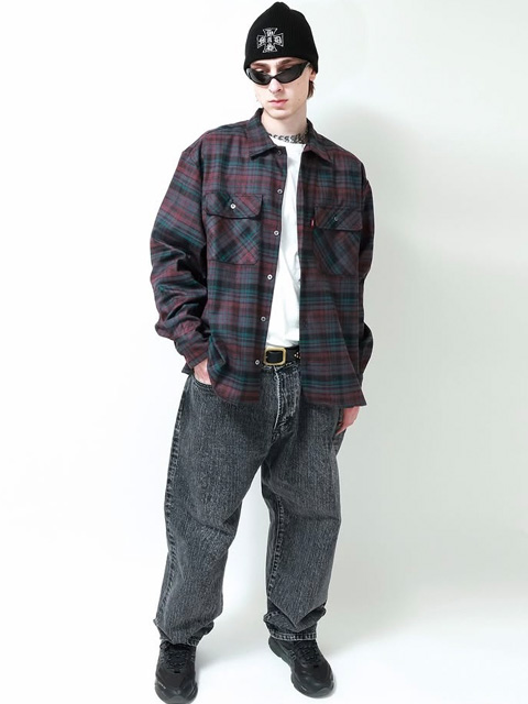 Hide and Seek 「Check L/S Shirt（25AW-1）」 オープンカラー