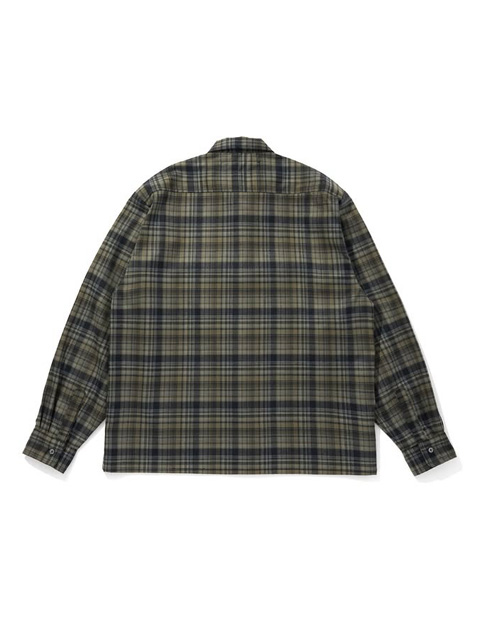 Hide and Seek 「Check L/S Shirt（25AW-1）」 オープンカラーオンブレ