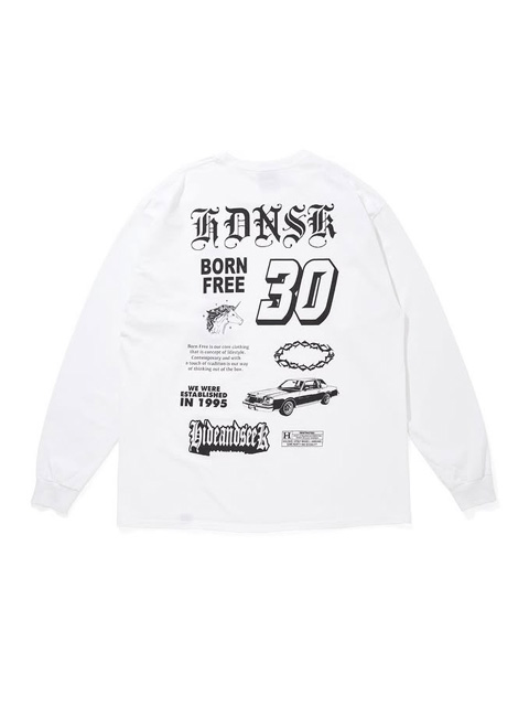 Hide and Seek 「30 L/S Tee」 ロングスリーブプリントティーシャツ