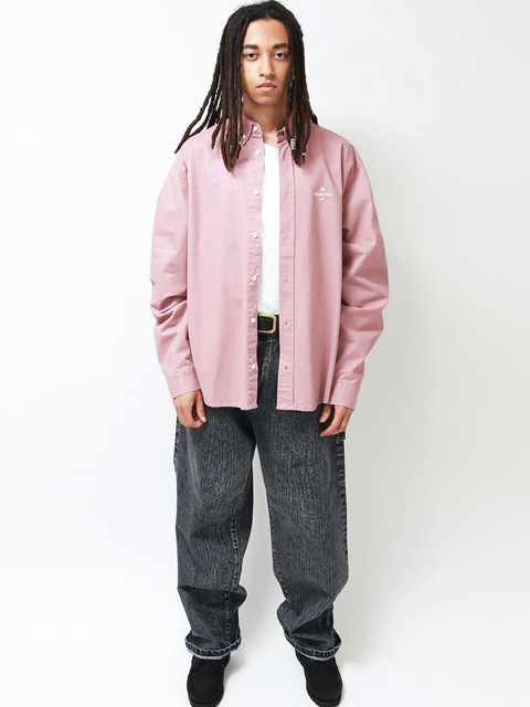 Hide and Seek 「B.D L/S Shirt（Washed）」 ユーズド加工 ボタン
