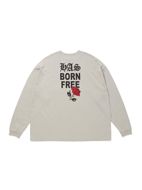 Hide and Seek 「RoseHAS L/S Tee（LOOSE FIT）」 ルーズ