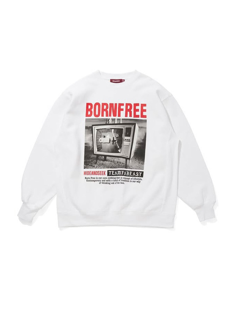 Hide and Seek 「TV Sweat Shirt 」 クルーネックスウェット