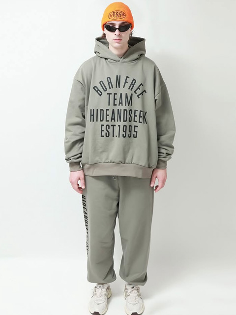 Hide and Seek 「College Hooded Sweat Shirt」 ルーズフィット プル