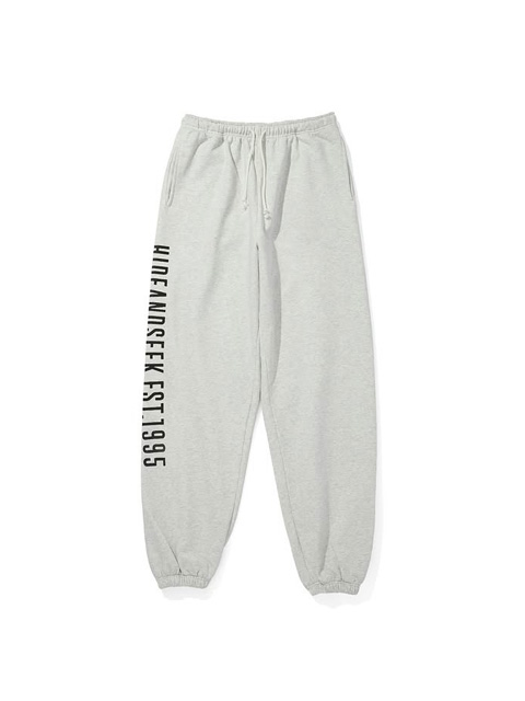 Hide and Seek 「College Sweat Pant」 ルーズフィット スウェットパンツ