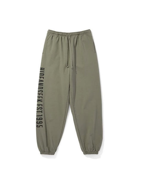 Hide and Seek 「College Sweat Pant」 ルーズフィット スウェットパンツ