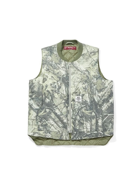 Hide and Seek 「Camo Zip Work Vest」 パデッド ワークベスト
