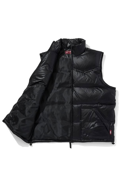 HIDE AND SEEK ダウンベスト 美品 定価38,500円 サイズM Hide and Seek 「Western Down Vest」 ナイロン ダウンベスト