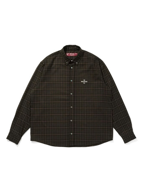 Hide and Seek 「Check B.D.L/S Shirt」 チェック ボタンダウンシャツ