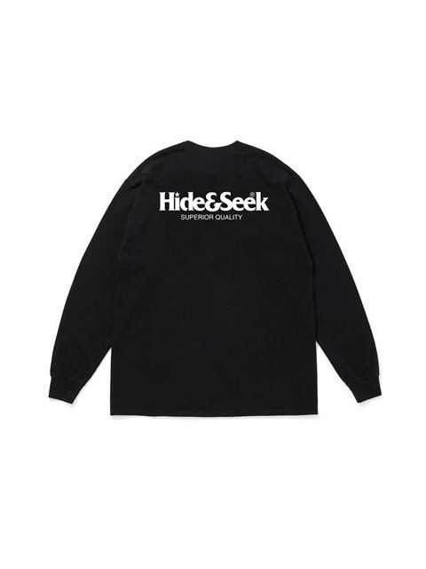 Hide and Seek 「Logo L/S Tee(26ss)」 プリントロングスリーブティー