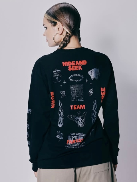 Hide and Seek 「TEAM FAR EAST L/S Tee」 プリントロングスリーブ