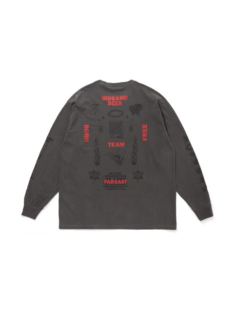 Hide and Seek 「TEAM FAR EAST L/S Tee」 プリントロングスリーブ