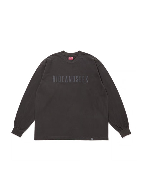 Hide and Seek 「Logo L/S Tee-2（26ss）」 ビッグシルエット プリント