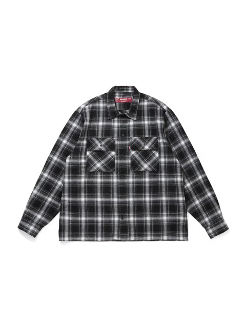 Hide and Seek 「Ombre Check L/S Shirt（25AW）」 オープンカラー