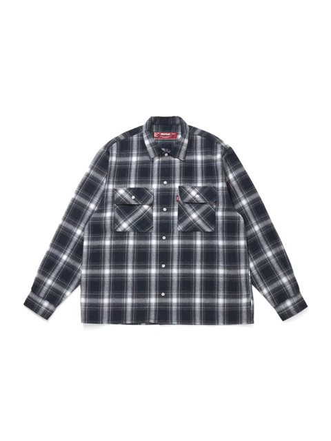 Hide and Seek 「Ombre Check L/S Shirt（25AW）」 オープンカラー