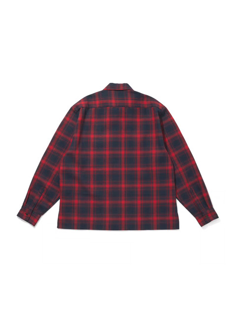 Hide and Seek 「Ombre Check L/S Shirt（25AW）」 オープンカラー