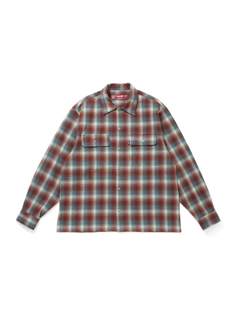 Hide and Seek 「Flannel Check L/S Shirt」 オープンカラー